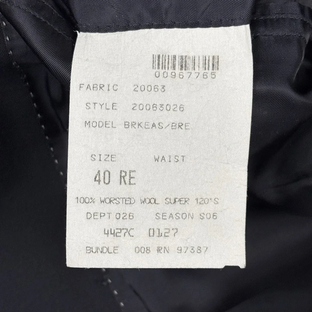 Brooks Brothers Loro Piana Blazer Mens 40R Black Gold Button Brooksease Wool USA
